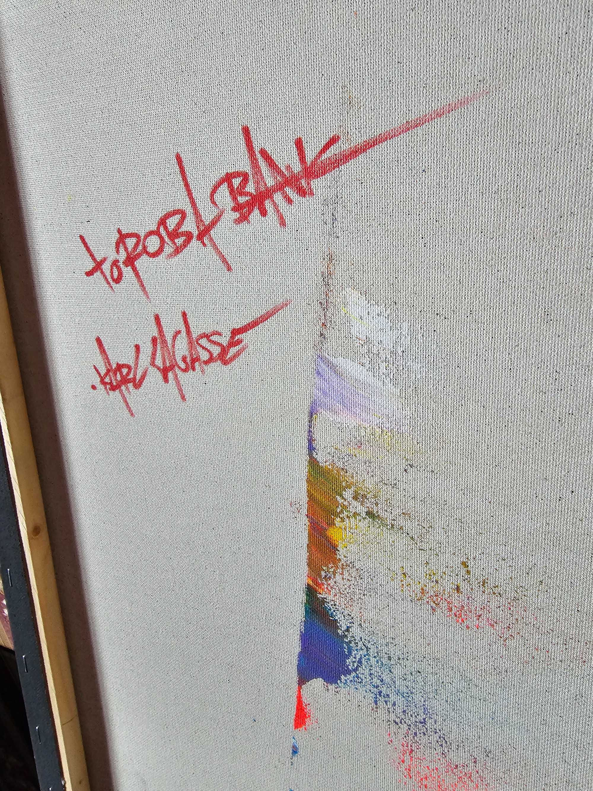 Obraz na płótnie akryl Karl Lagasse ,,To Rob a Bank,,