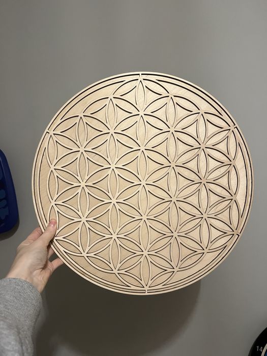 Ozdoba drewniana dekoracja Kwiat Zycia