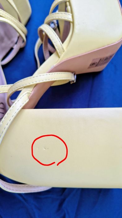 Buty sandałki na koturnie