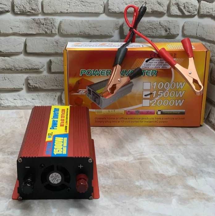 Перетворювач (інвертор) 12V-220 V 1500ват преобразователь - инвертор