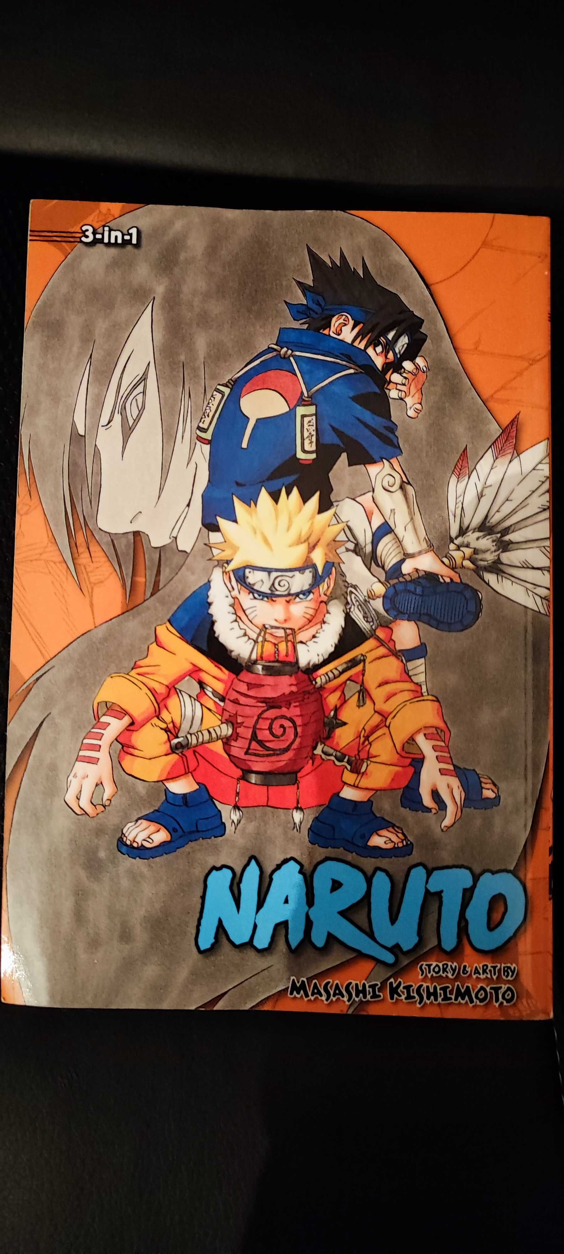 Manga Naruto 3 em 1 versão inglesa