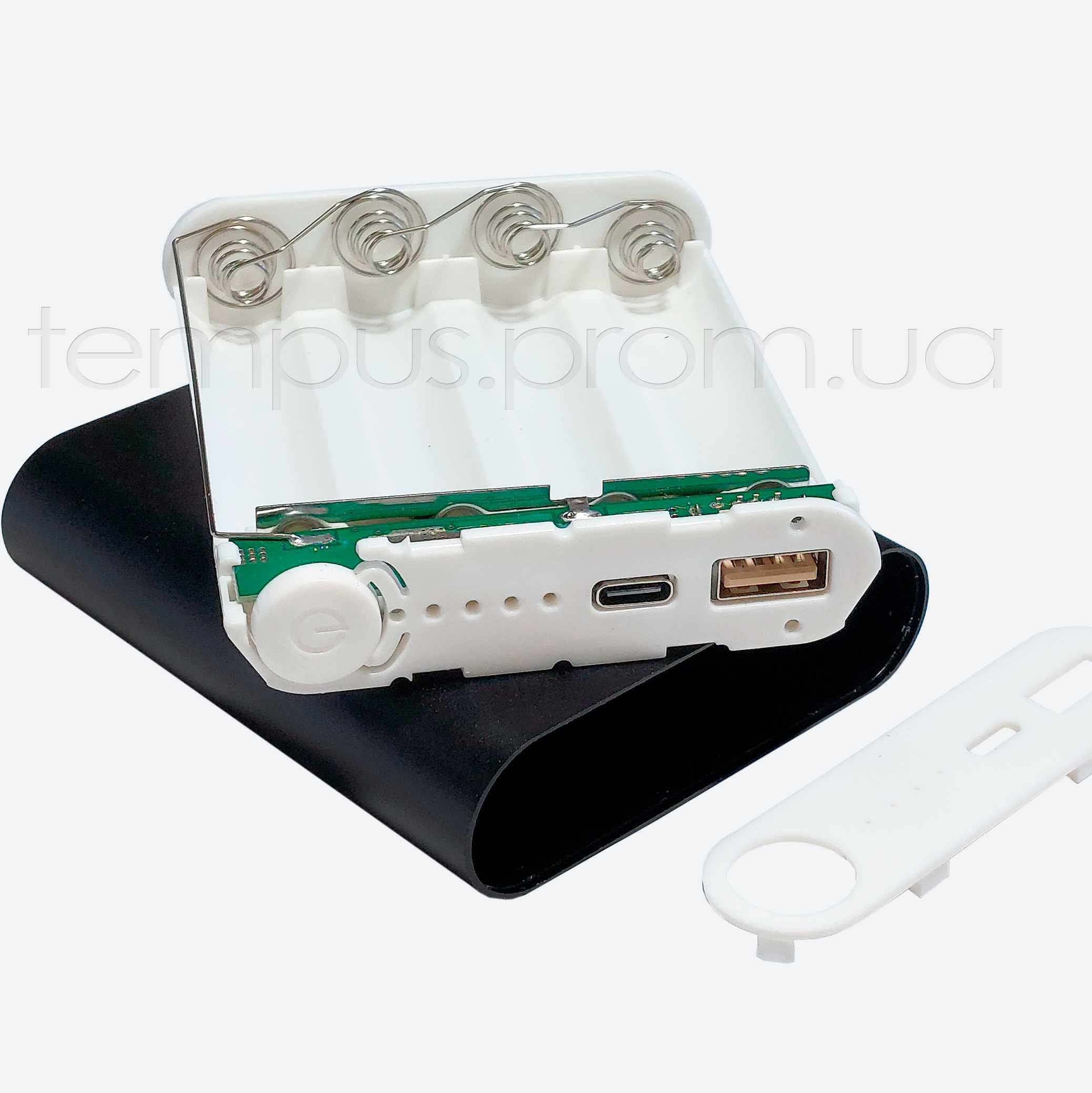 Корпус Power Bank на 4 аккумулятора 18650/Алюминиевый 10400