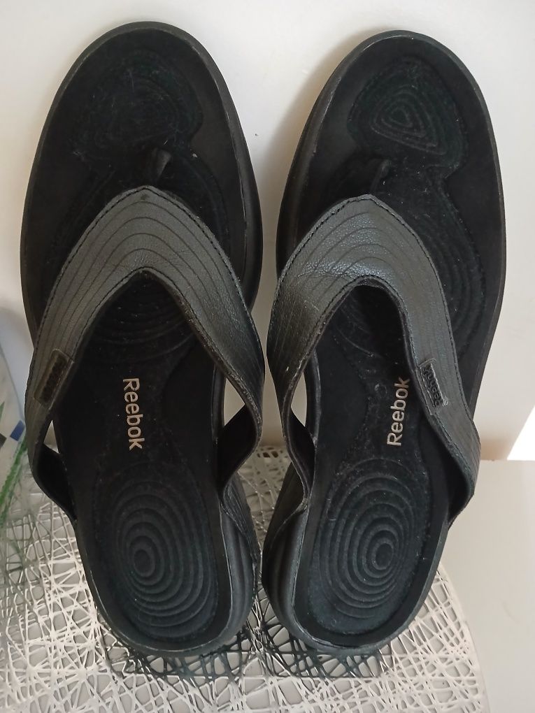 REEBOK  easy -tone- Skorzane japonki damskie mega wygodne roz 40