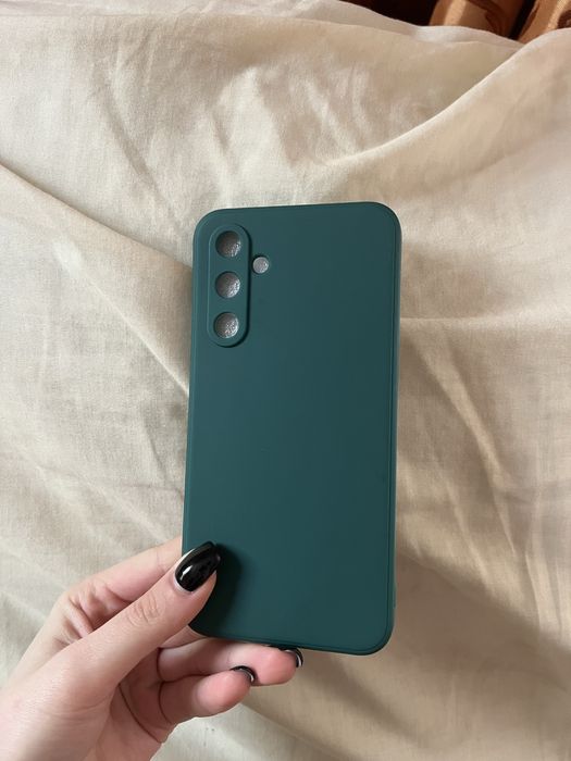 Чохол для Samsung A54 5G • Liquid Silicone • Dark Green