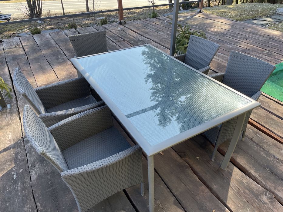 Zestaw ogrodowy rattanowy rattan