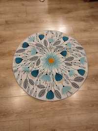 Nowy dywan okrągły 80 cm Liście