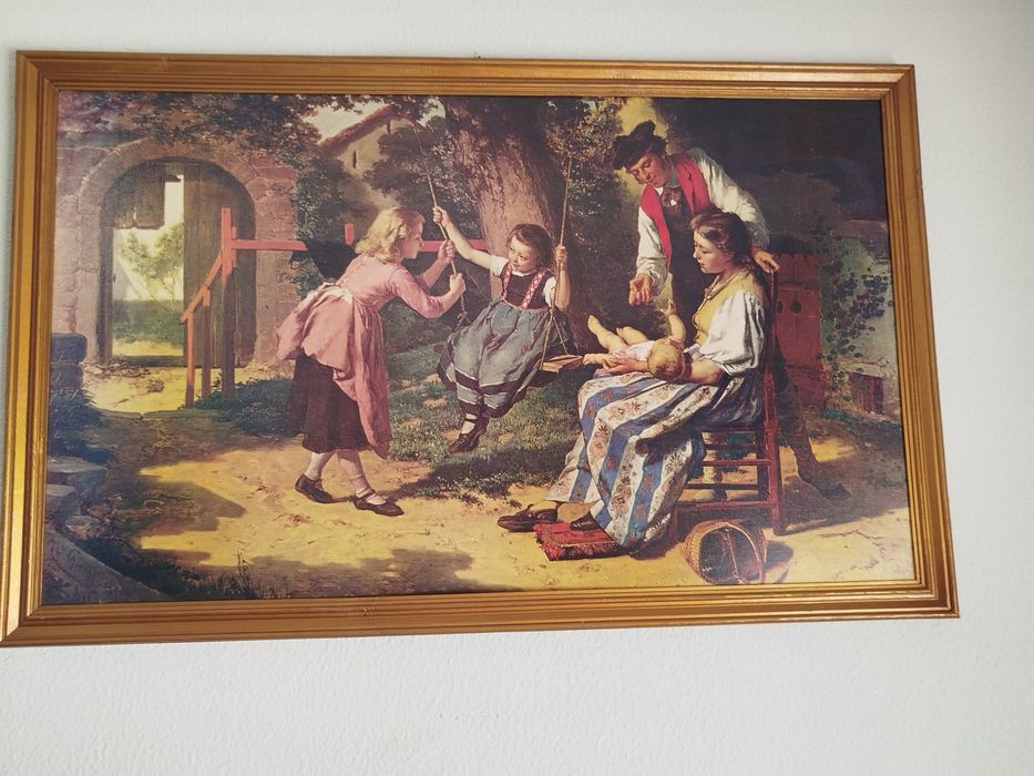 Quadro Vintage Afternoon games Theodore Gerard