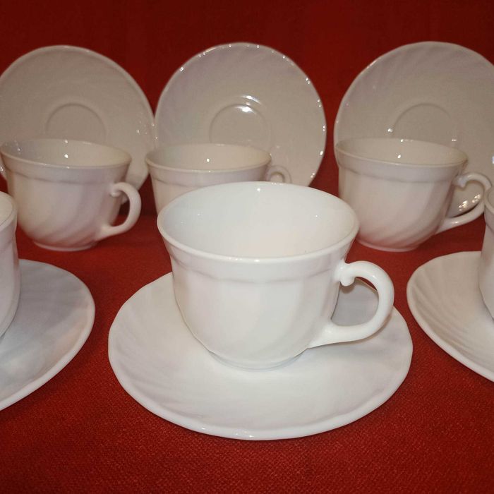 Klasyczny serwis duralex - kompletny, w idealnym stanie