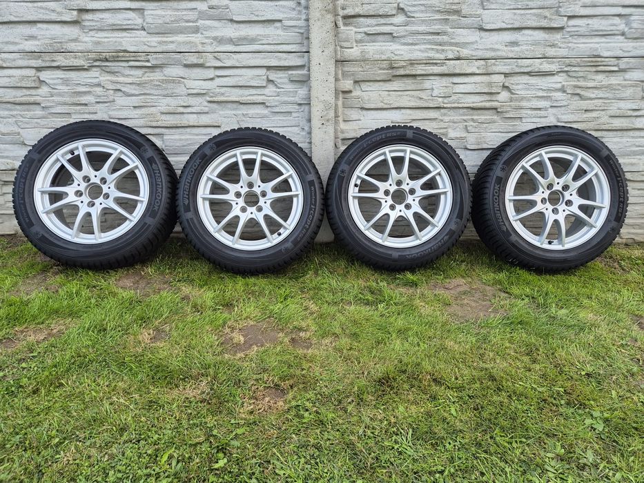 Koła aluminiowe Mercedes 5 x 112 opony zimowe 205 / 55 / 16 Hankook