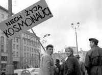 Plakat Warszawa Wizyta radzieckich kosmonautów 1963 rok