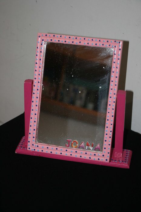 Espelho Cor de Rosa Handmade