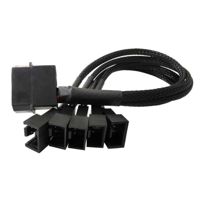 Cabo Splitter Molex para 5 FANS 3 ou 4 Pinos - NOVO