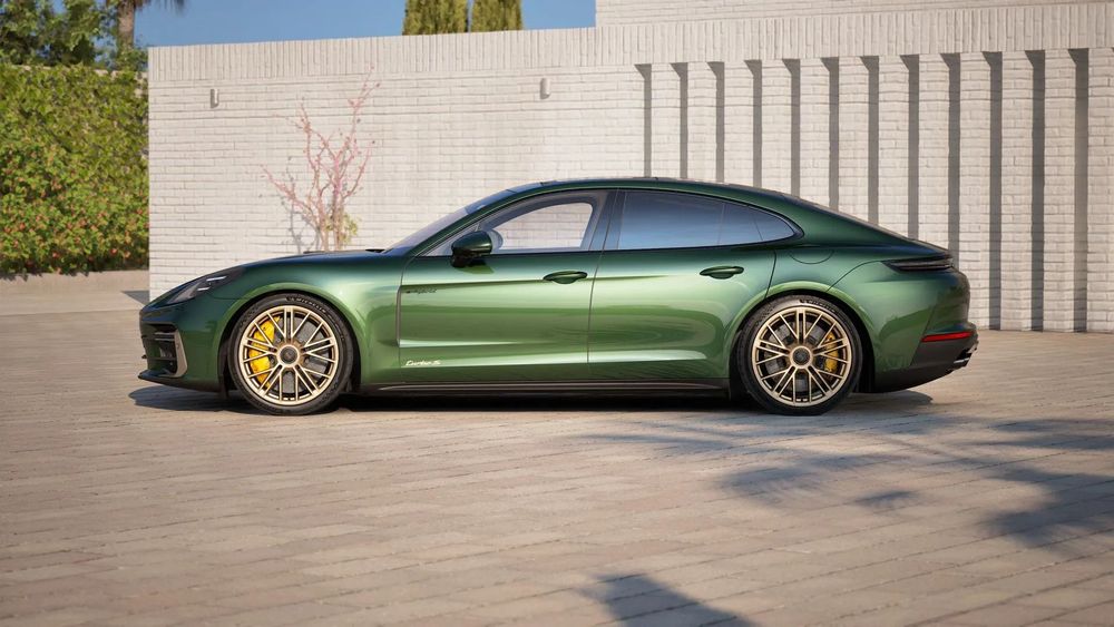 Porsche Panamera Turbo S Oak Green PTS Aerokit Carbon Porsche Centrum Wrocław