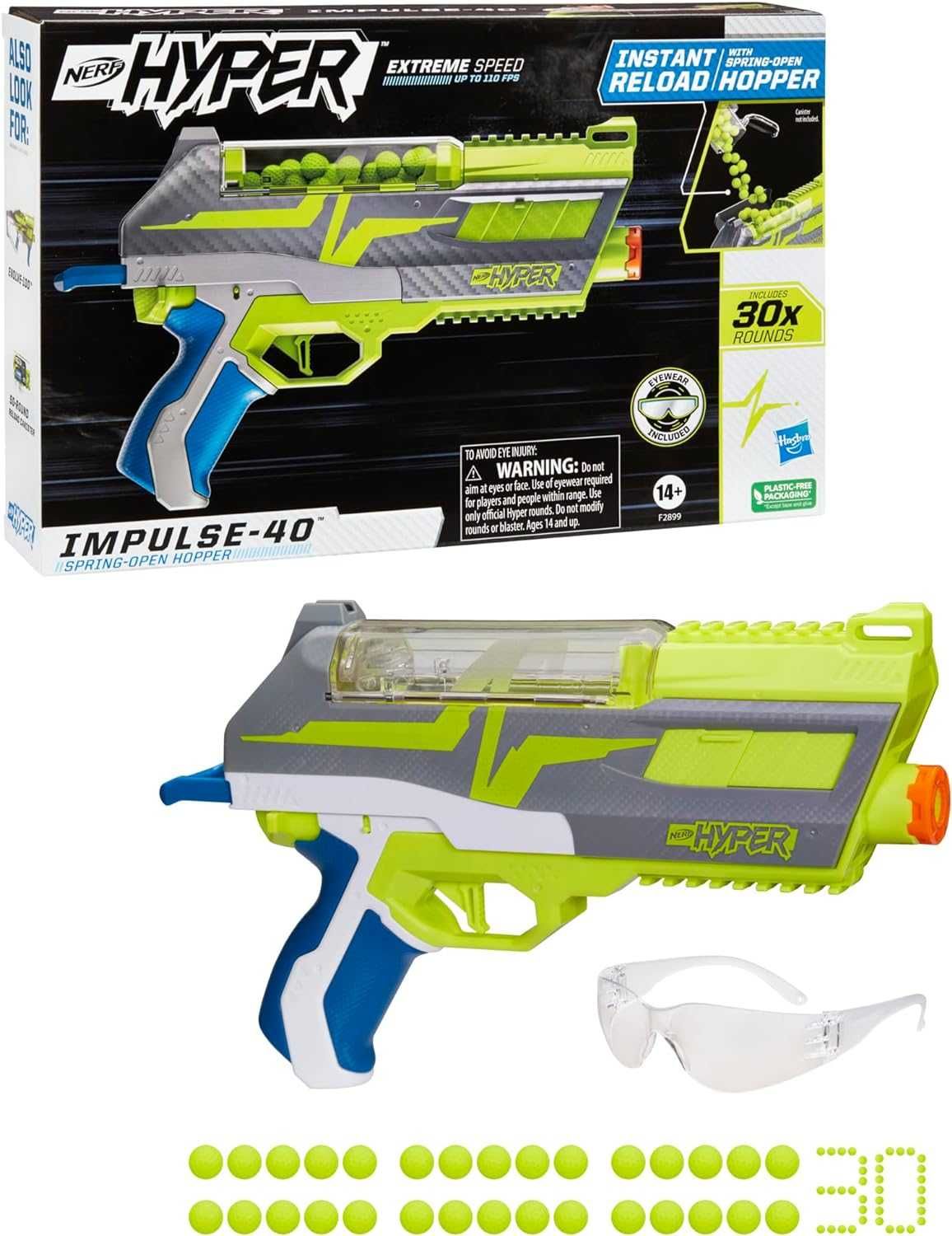 Нерф Хупер Импульс Nerf Hyper Impulse-40 Blaster F2899