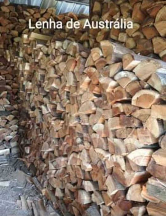 Lenha seca ao saco e ao Metro cúbico