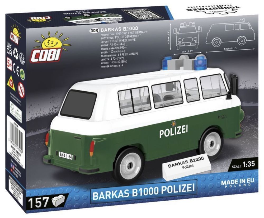 Klocki cobi 24596 Barkas B1000 Polizei