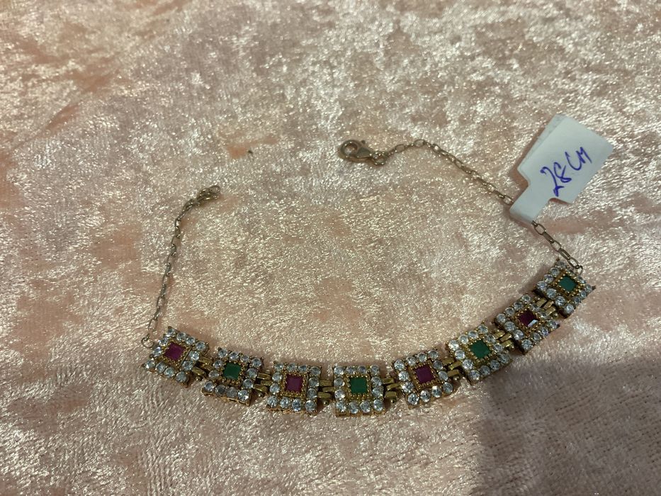 Pulseira prata com banho ouro t,28 cm .outros anúncio abaixo