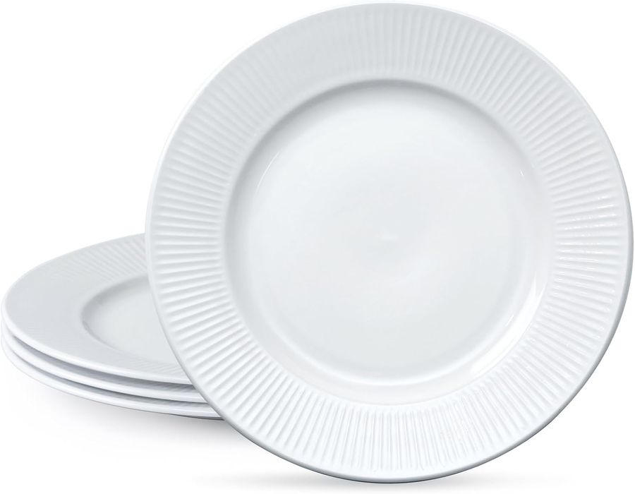 Zestaw 4 Talerzy Ceramicznych 26,7 cm Mikrofalówka Zmywarka Piekarnik