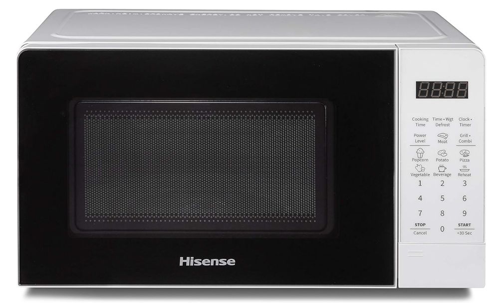 Kuchenka mikrofalowa Hisense H20MOWS3G 20l 700W grill 900 W, biała