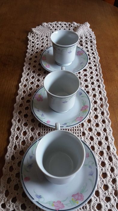 Chávenas em PORCELANA FINA Chinesa pintadas mão "Ler na descrição"