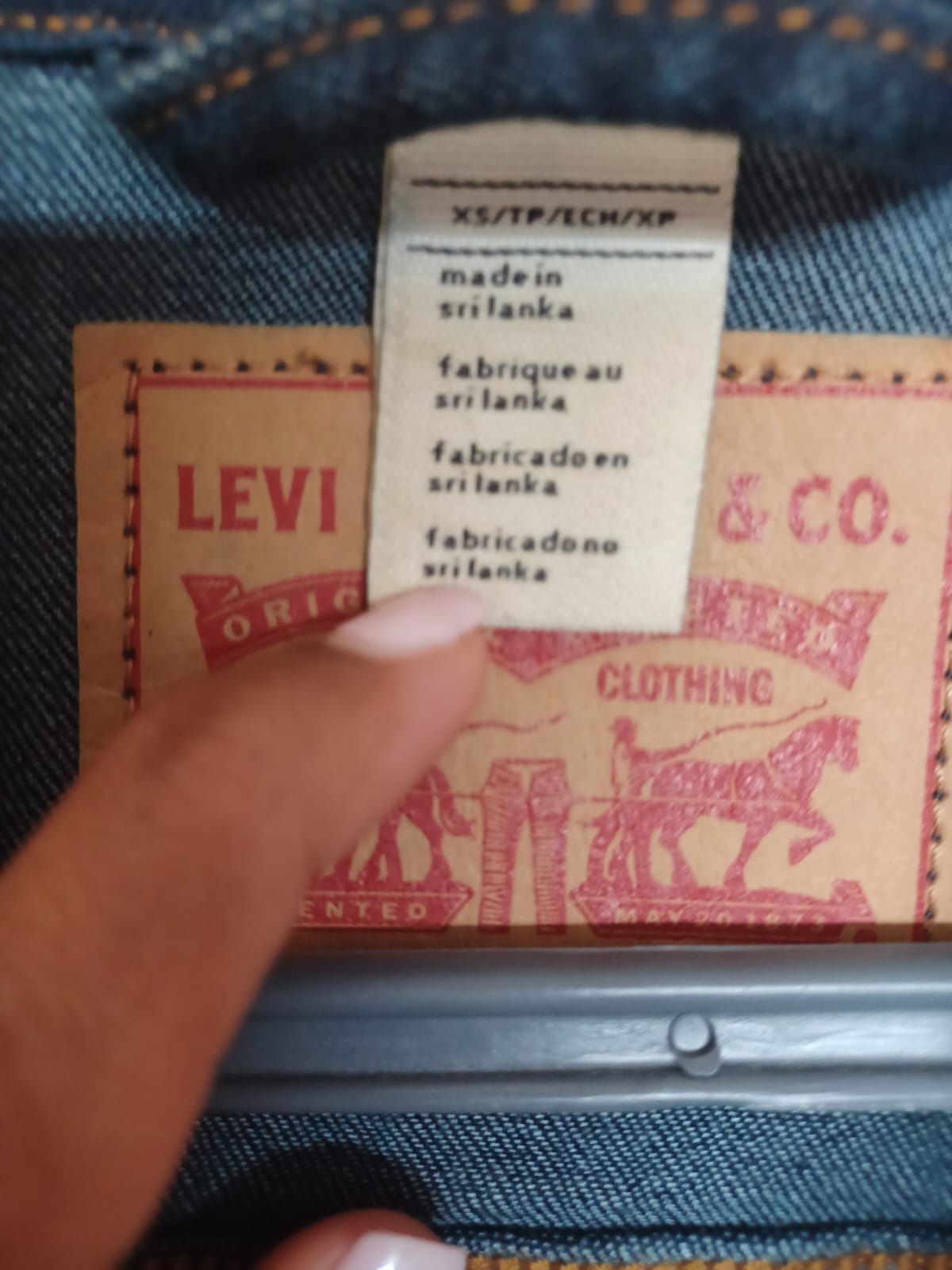 Blusão jeans da Levi's de mulher tam 34