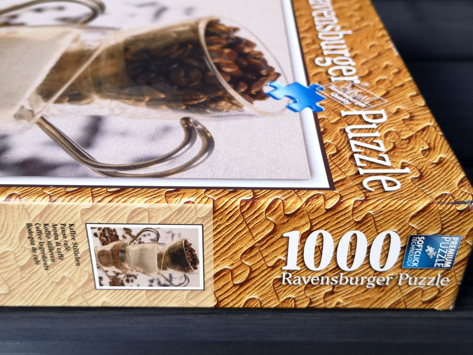 Puzzle 1000 Ravensburger Wood Finish Coffee Ingredients