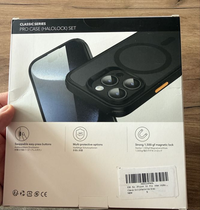 Etui iphone 16 pro max ESR + szkło hartowane. Nowe