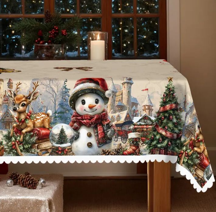 Obrus świąteczny prostokątny 150x260 cm