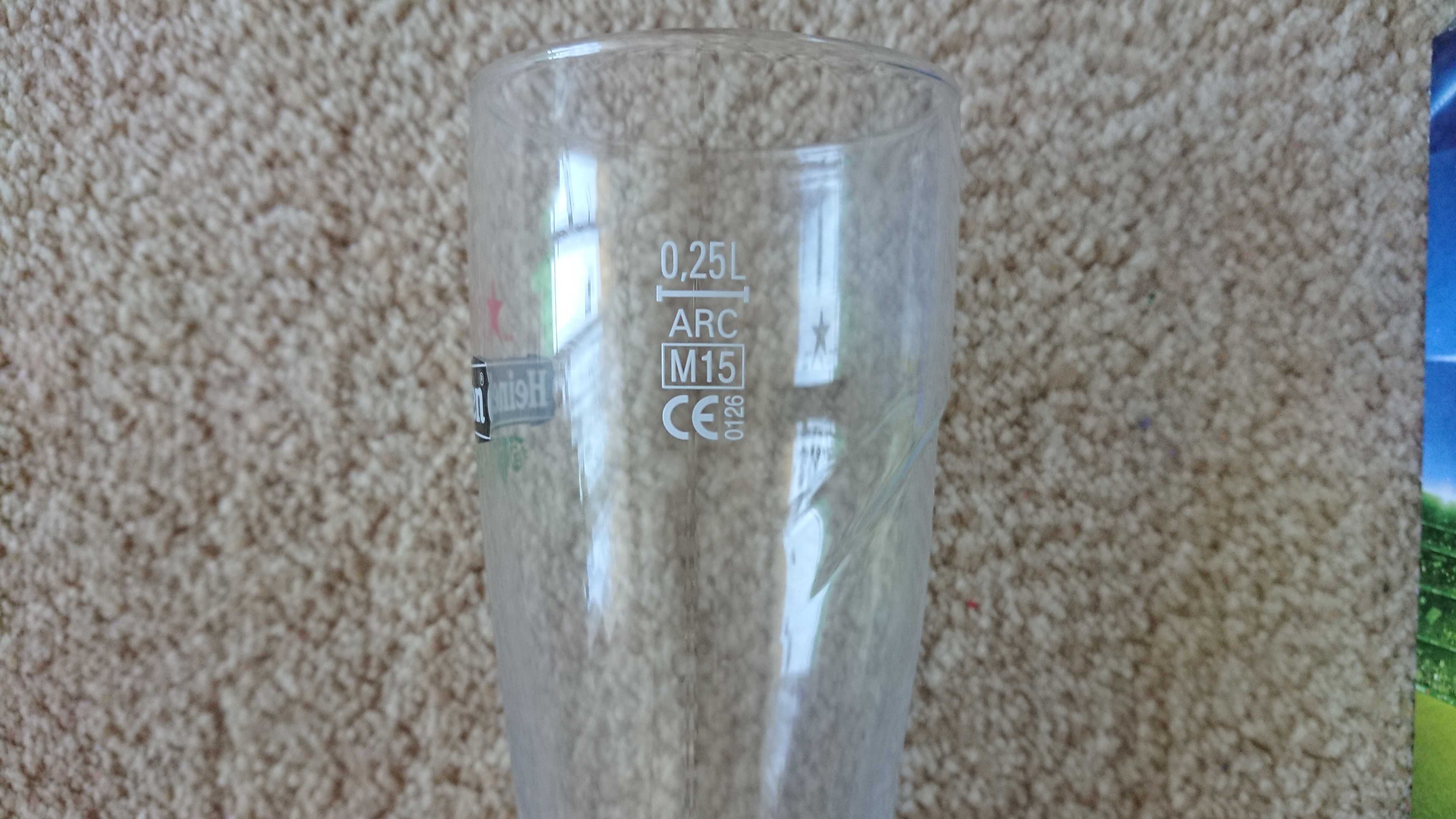 Szklanki do piwa Heineken UEFA Champions League 250ml 6 sztuk