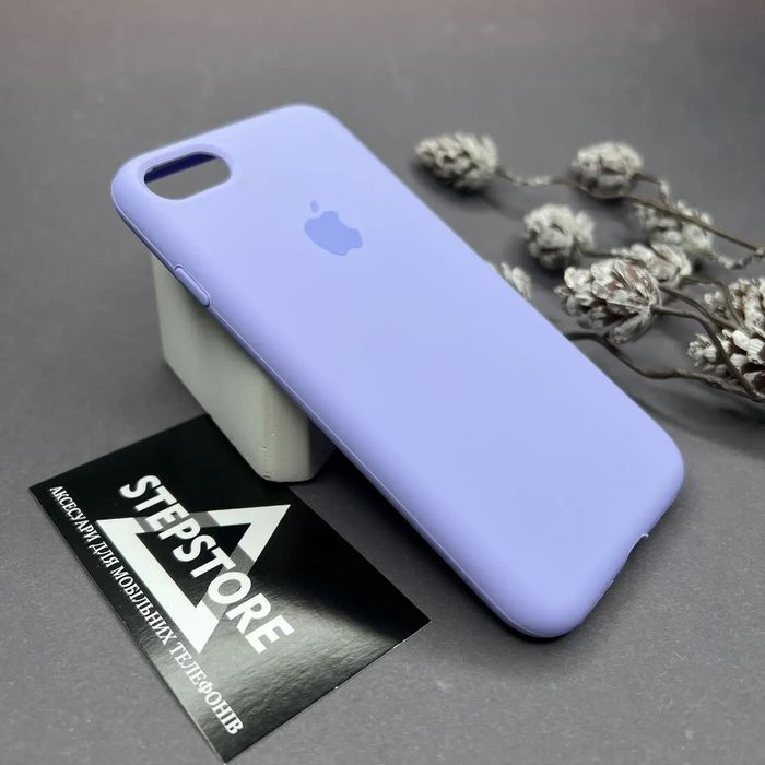 Чехол Silicone Case для iPhone 8 с микрофиброй 7 противоударный se