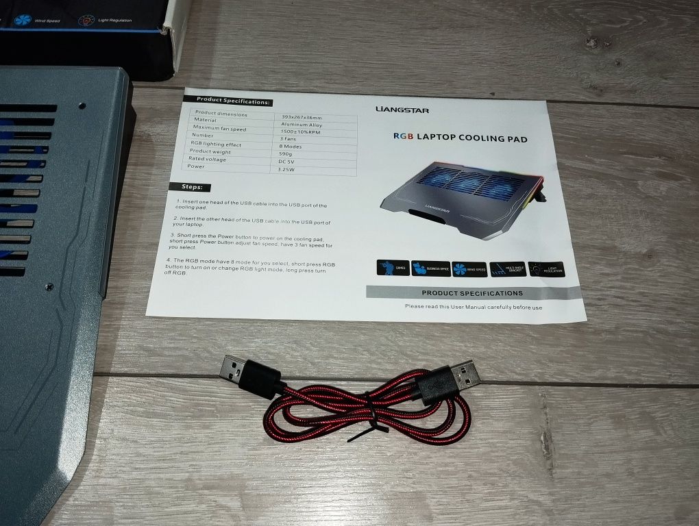 Podstawka pod laptopa RGB