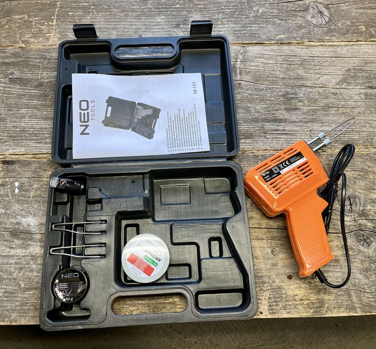 Neo Tools lutownica 150 W, nowa z walizką