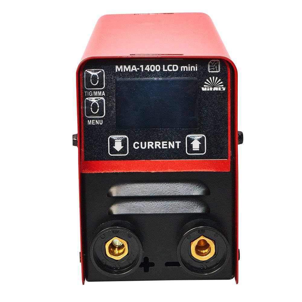 Сварочный аппарат Vitals MMA-1400 LCD mini/LCD дисплей/до 4мм/инвертор