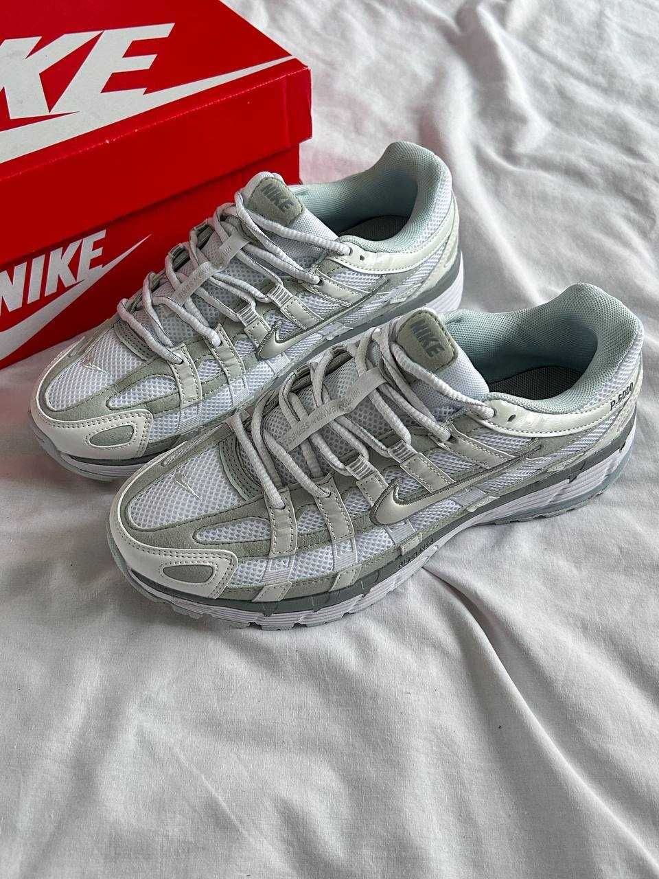 Чоловічі кросівки  Nike P-6000 білий з сірим Q213 ЯКІСТЬ