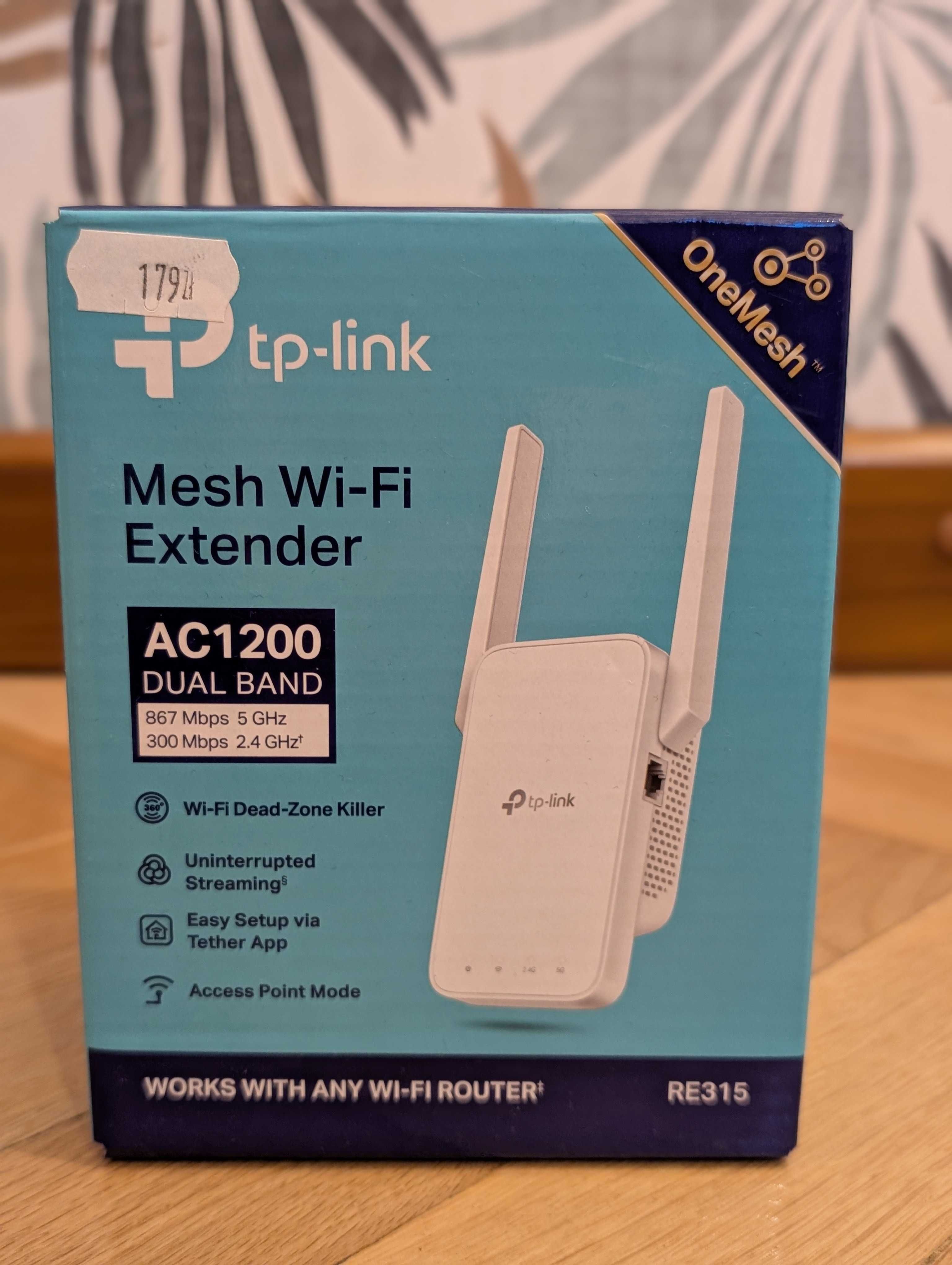 TP‑Link RE315 AC1200 – wzmacniacz sygnału WiFi