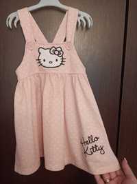 Sukienka ogrodniczka Hello Kitty rozmiar 86/92 sukieneczka