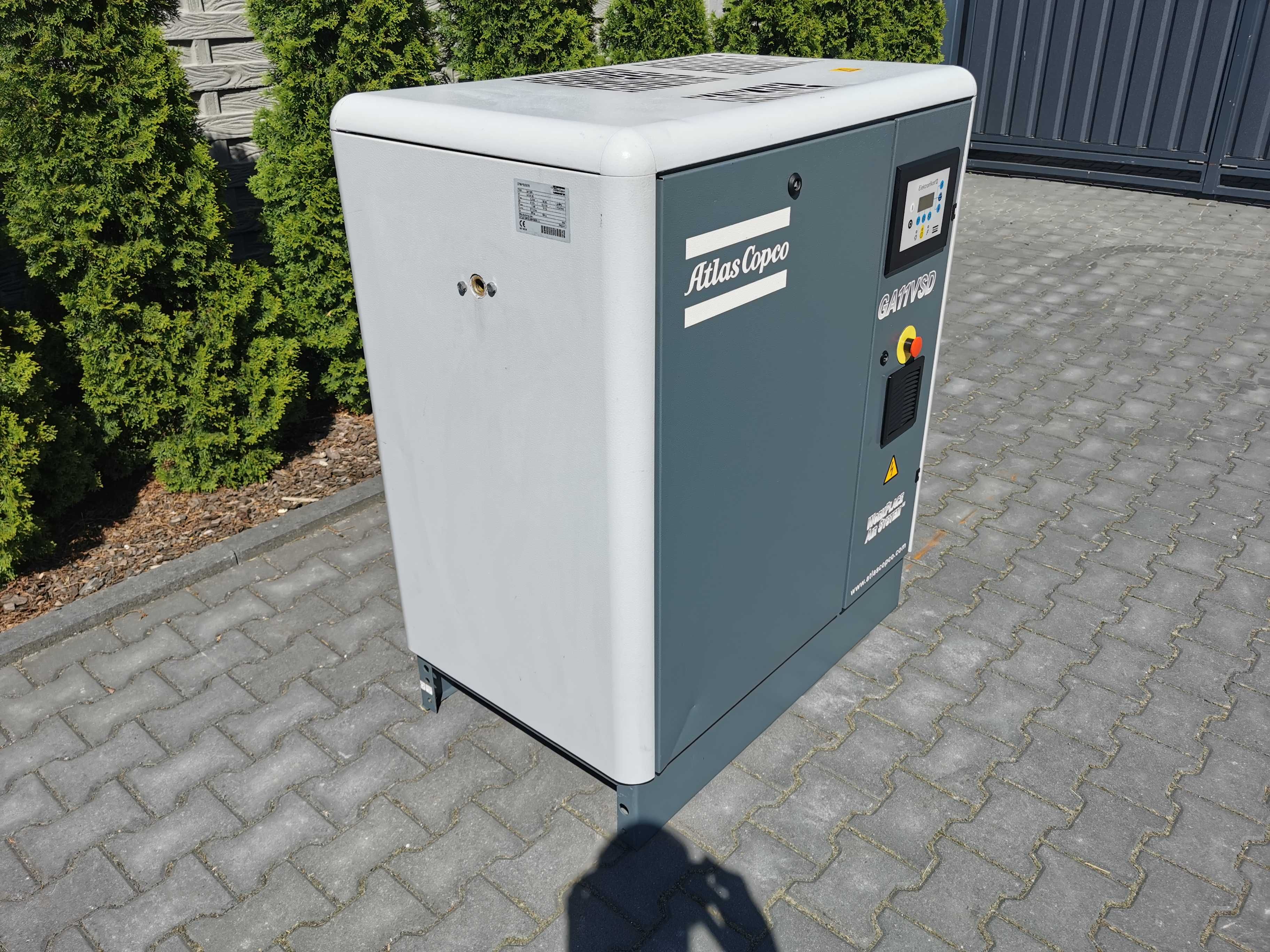 11kw +FALOWNIK Sprężarka śrubowa 1400l/min ATLAS COPCO kompresor 13BAR