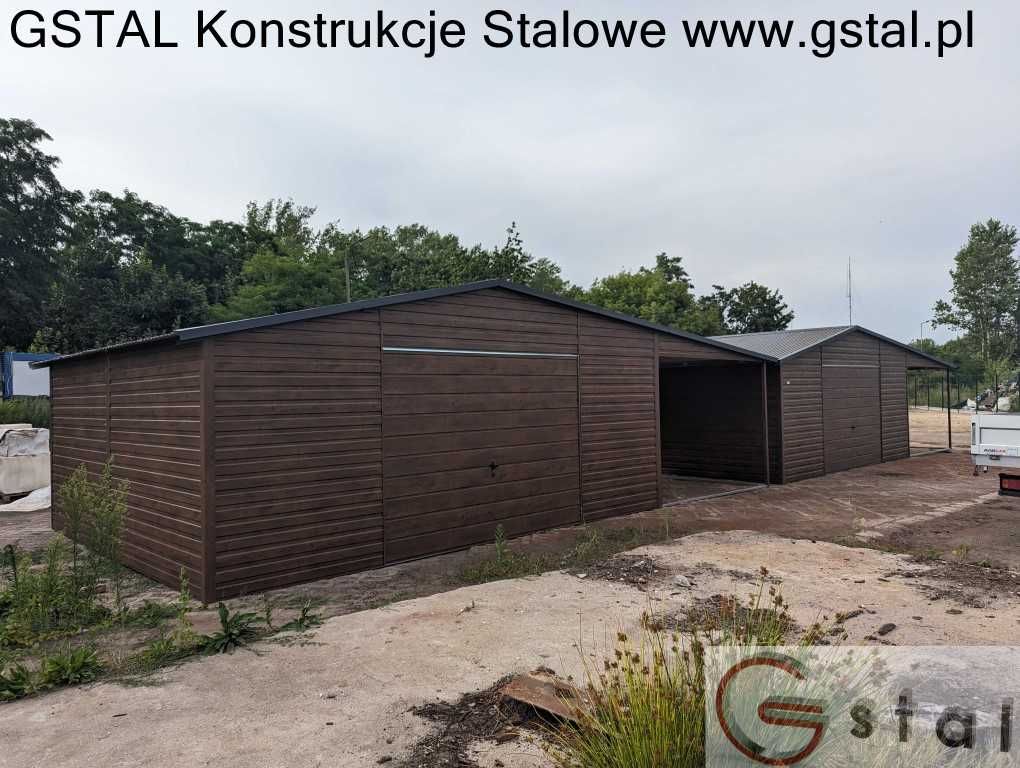 garaż blaszany hala wiata 9x6 8x6 10x6 9x7 12x6 automat profil ocynk