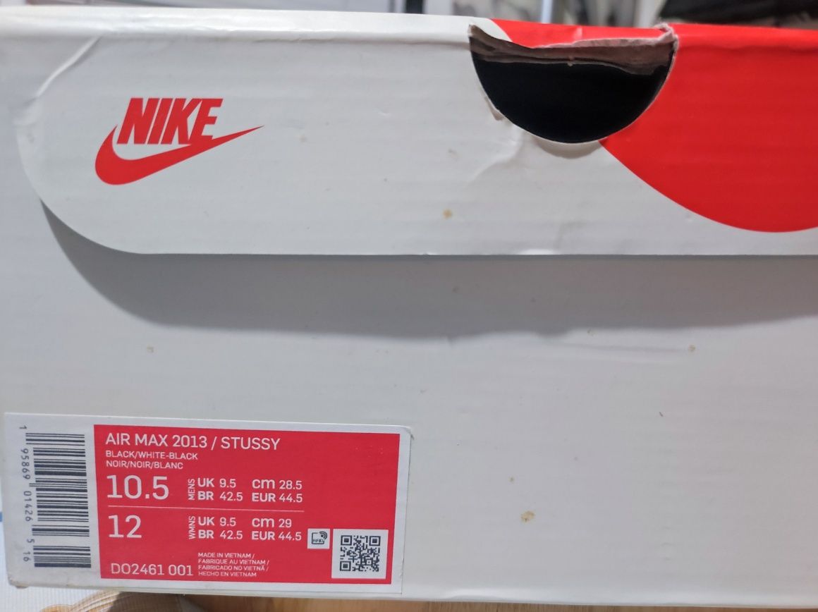Кросівки Nike airmax 2013 x stussy black DO2461-001