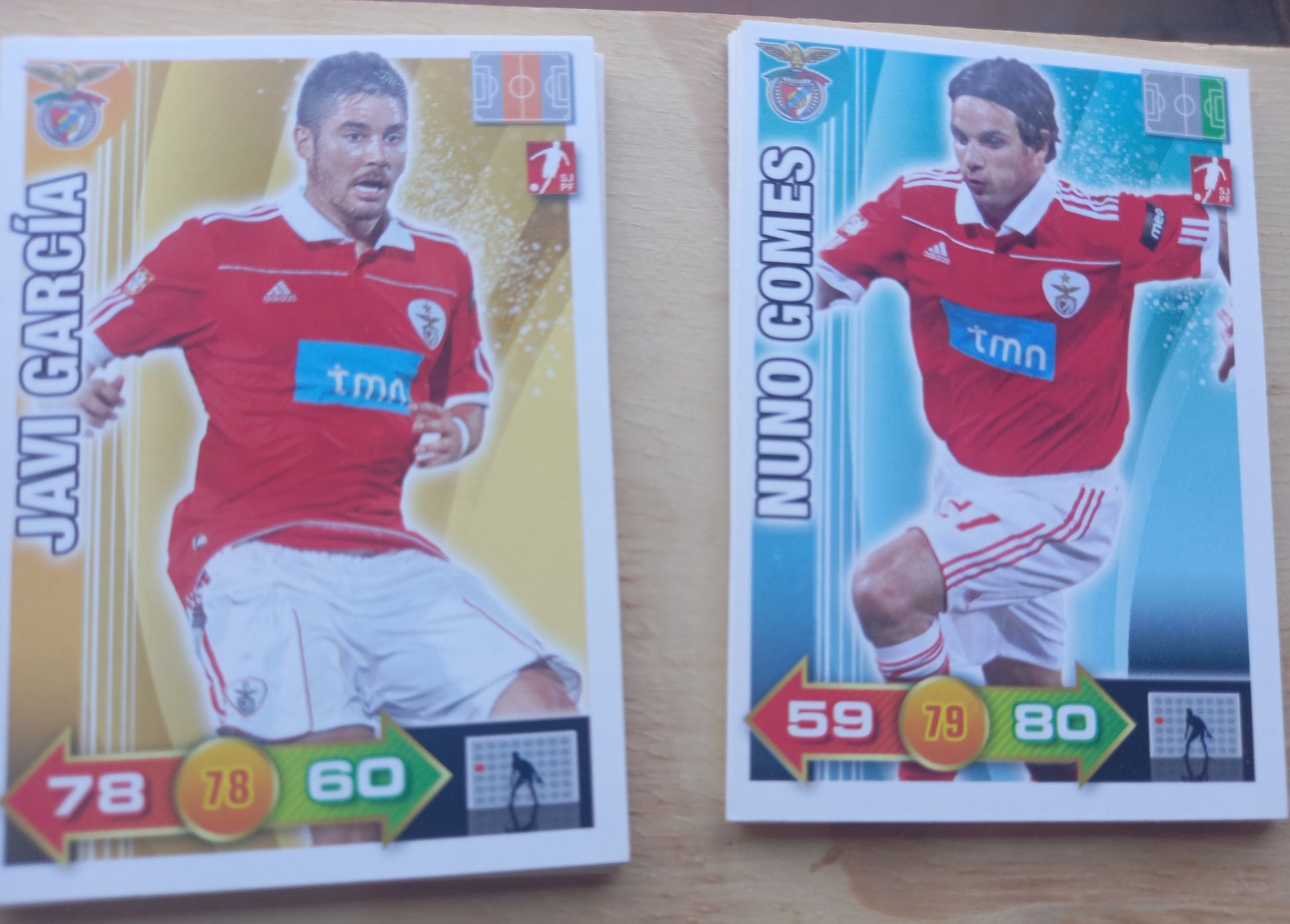 6 Cartas/ cromos / sl Benfica Adrenalyn xl 2010-11