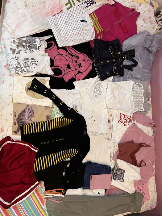 Paczka wyprawka ubrań dziewczęcych 28 sztuk dla nastolatki 146-164