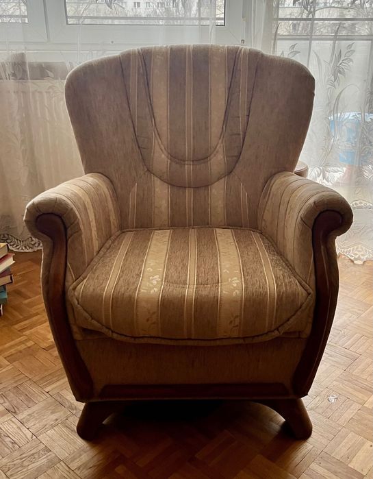 Wypoczynek w stylu retro, sofa + 2 fotele