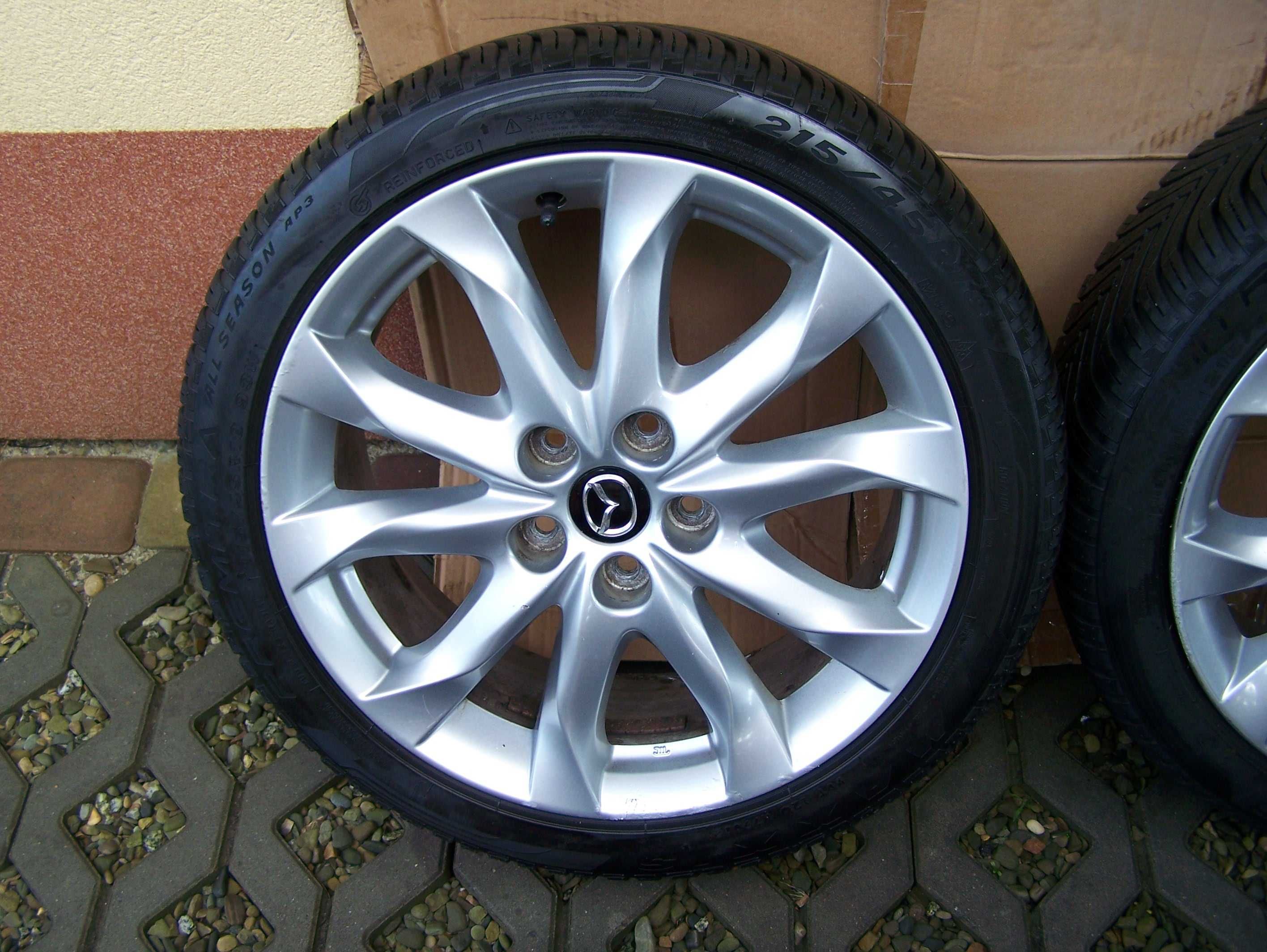 Koła Aluminiowe Oryginalne  18  Opony Całoroczne Mazda 3,6 Inne
