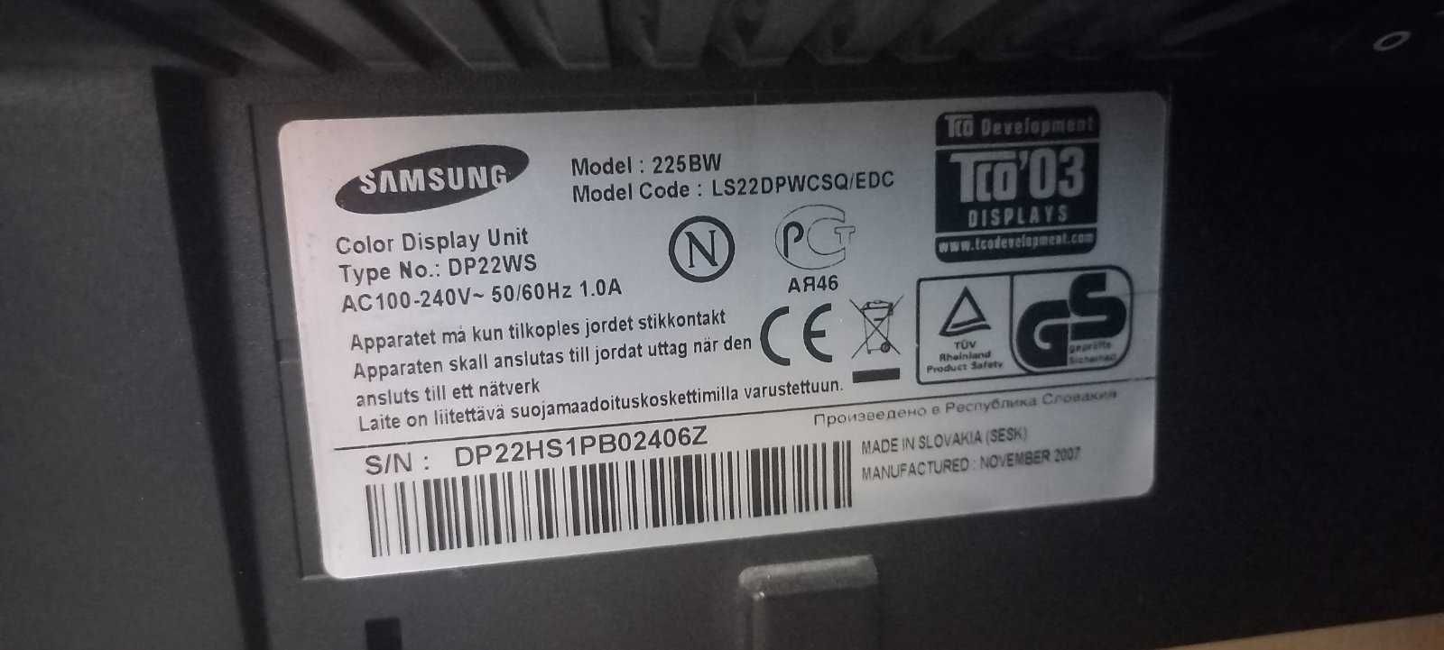 Монітор Samsung 225 BM