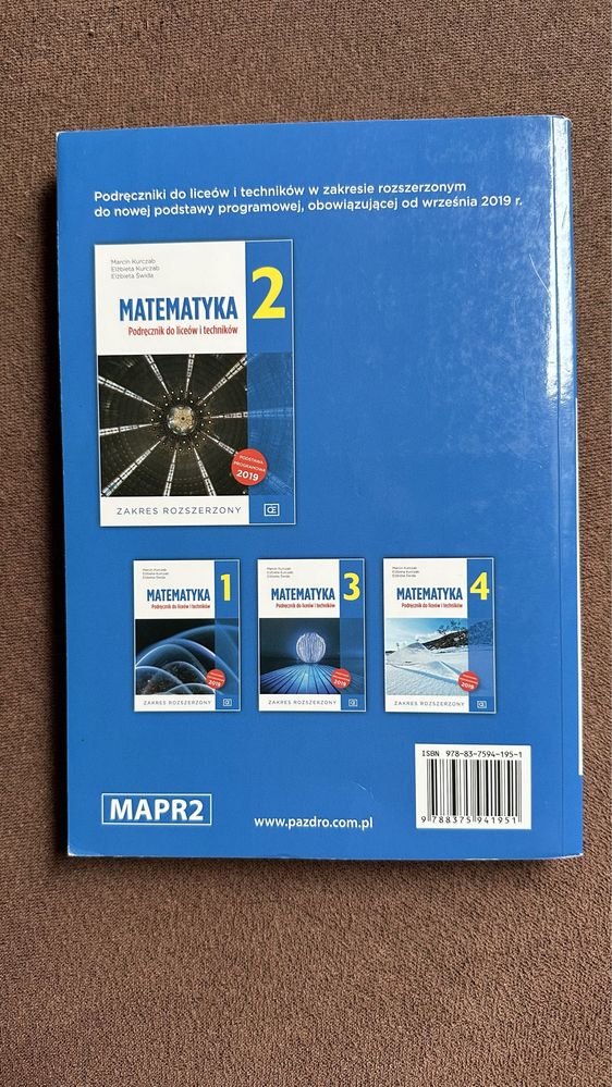 Podręcznik do klasy 2 matematyka rozszerzenie