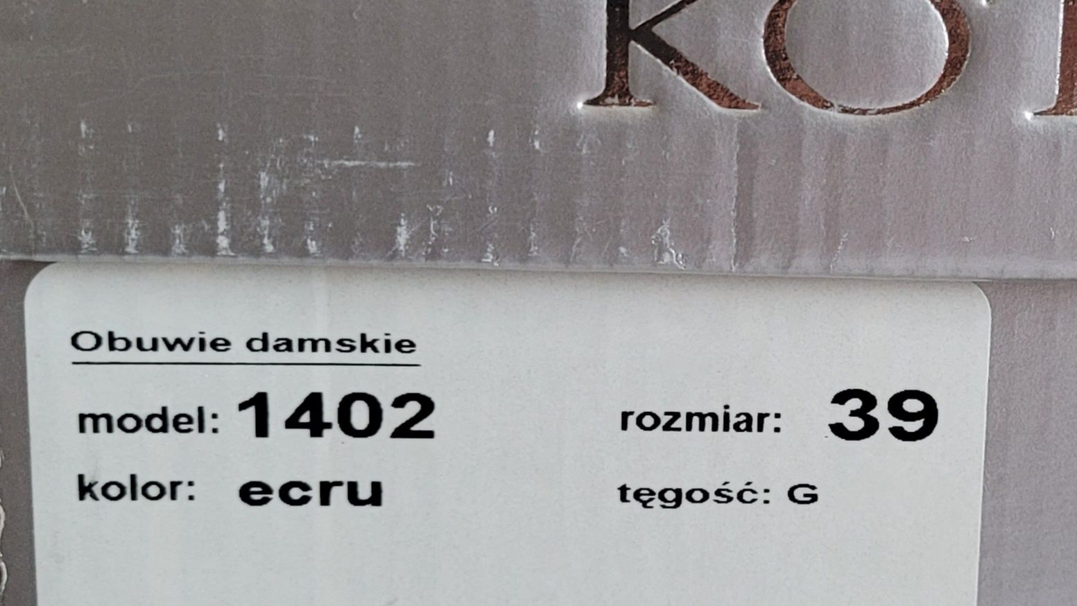 Buty ślubne ecru, rozm. 39 skórzane