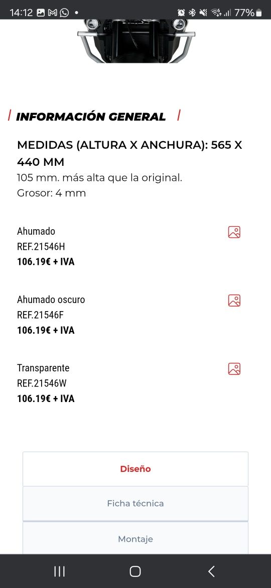 Vidro touring puig  cf moto 800