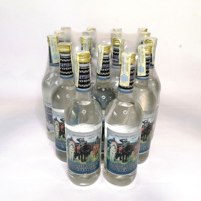 Богатирська (Bogatirskaja vodka), 1л. Угорщина. 1990-х.