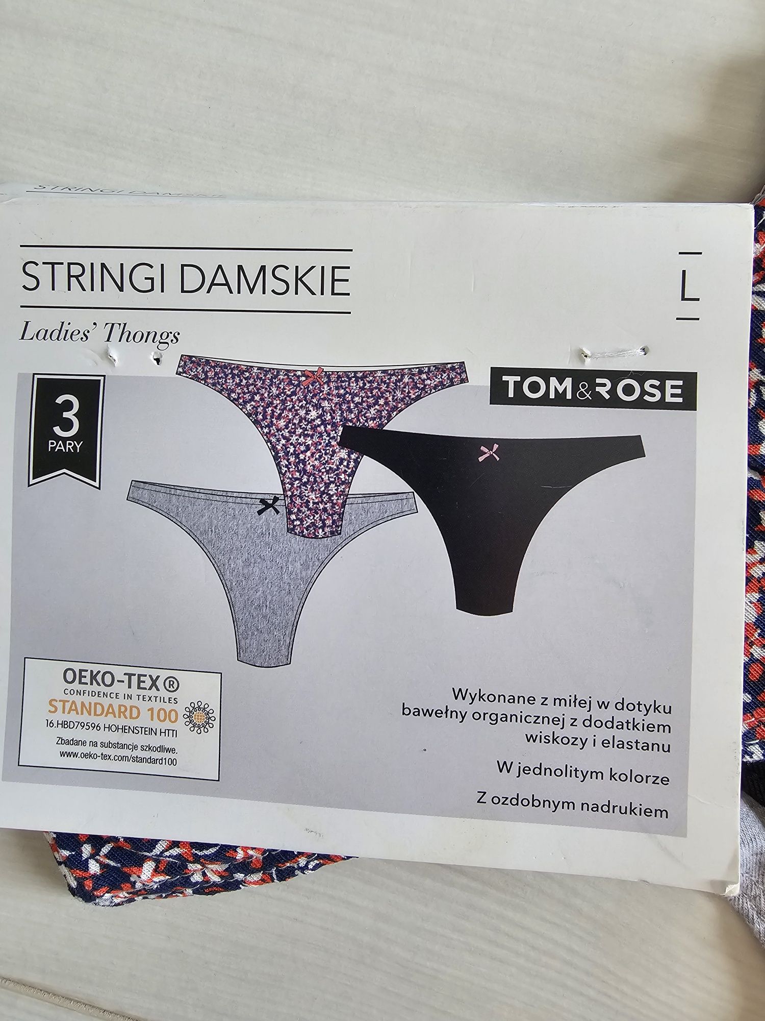 Stringi, majtki, 3 szt