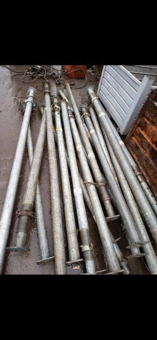 Stemple budowlane metalowe 16 sztuk
